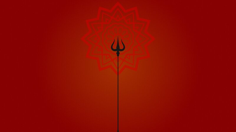 Trident with Mandala