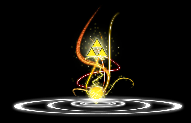 Triforce energy symbol