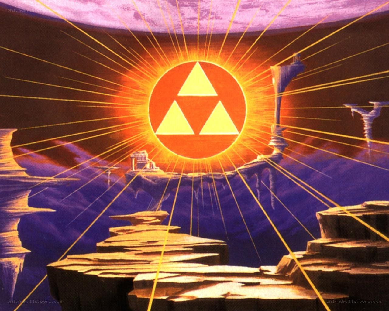 Triforce in a mystical realm