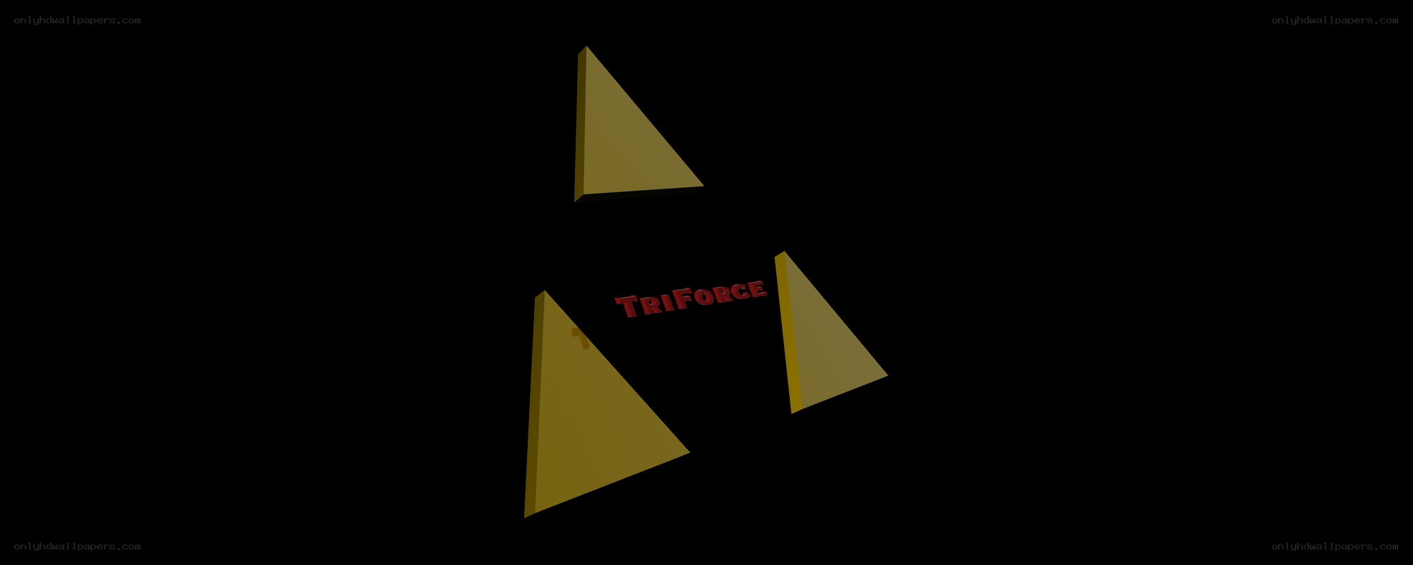 TriForce logo on black