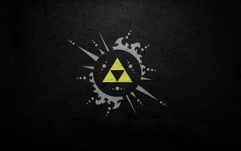 Triforce Symbol — Black