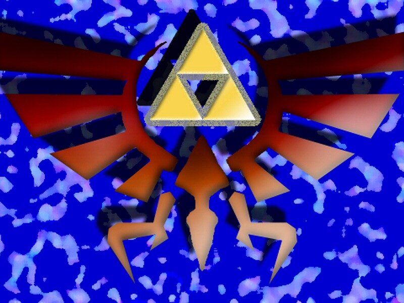 Triforce Symbol — Blue