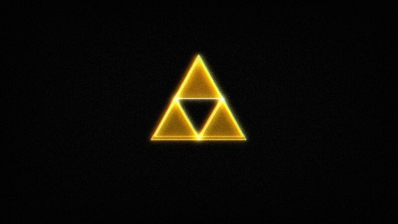 Triforce symbol glowing