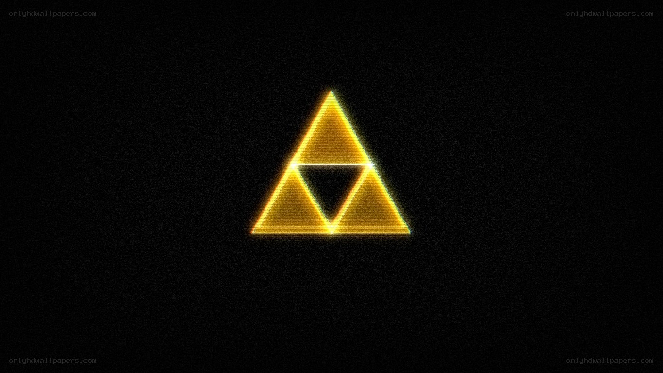 Triforce symbol glowing