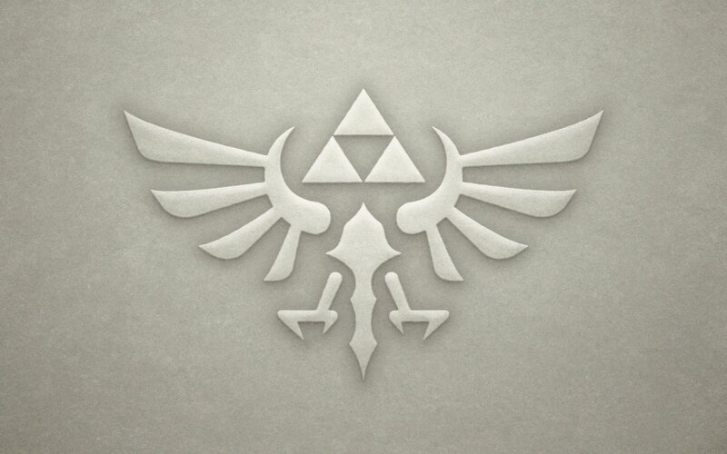 Triforce Symbol — Gray