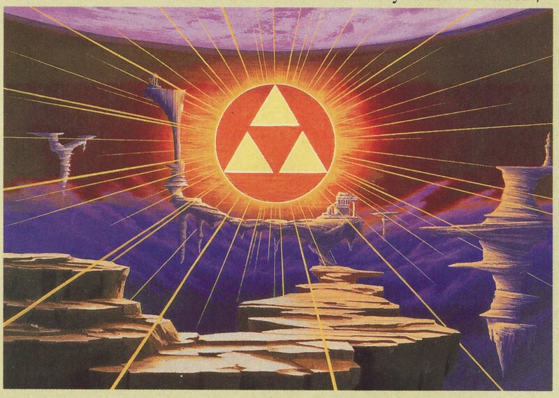 Triforce Symbol in Sky — Purple