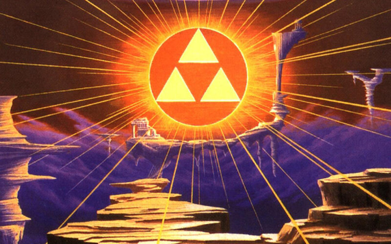 Triforce Symbol in Sky