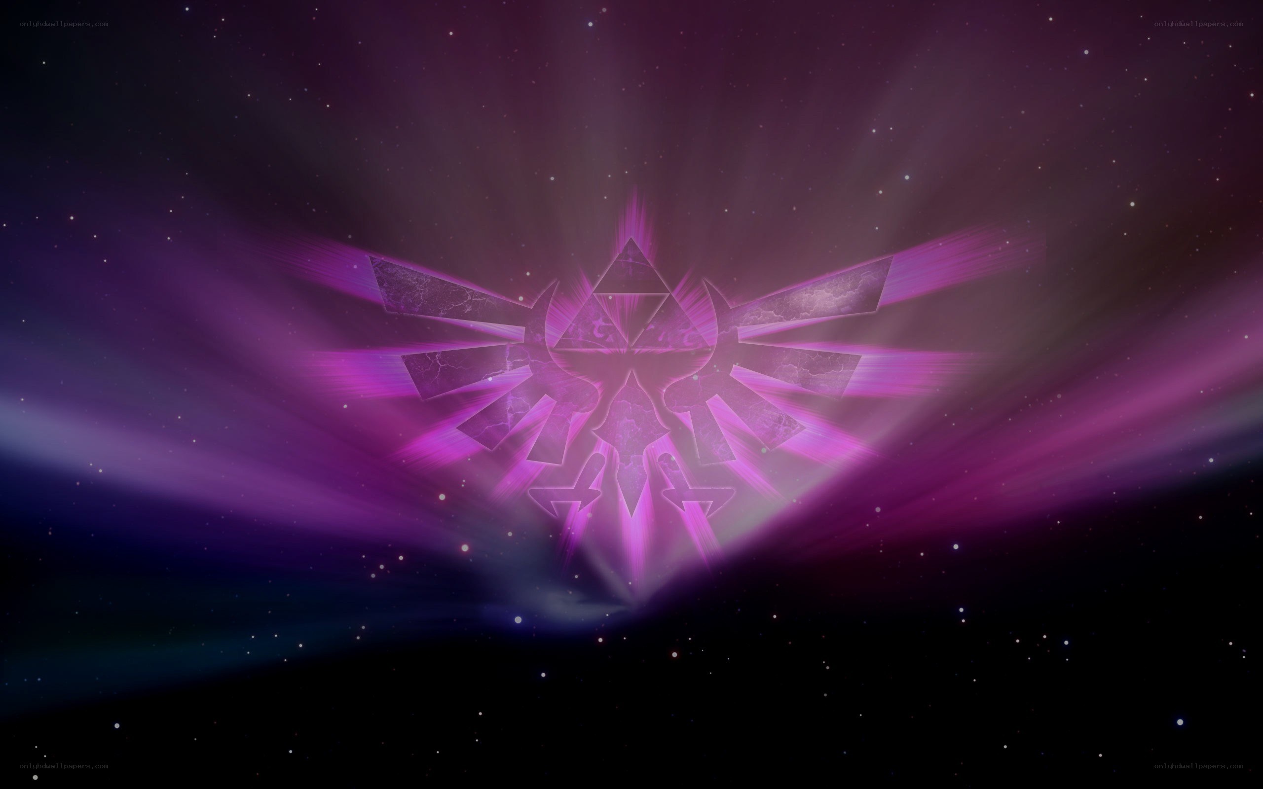 Triforce symbol in space