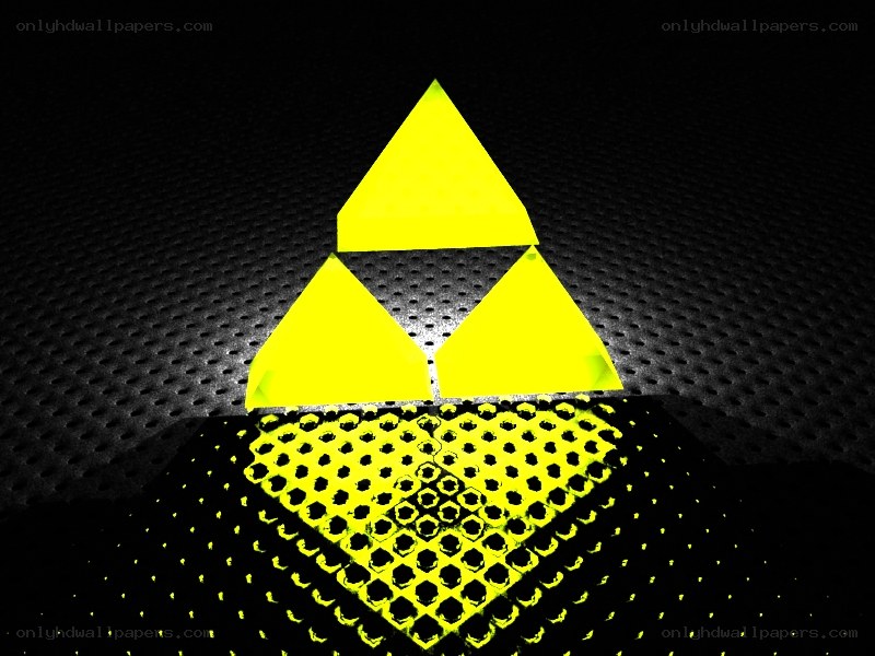 Triforce symbol on mesh