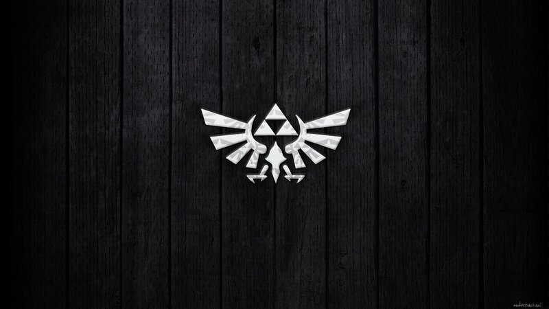 Triforce Symbol on Wood
