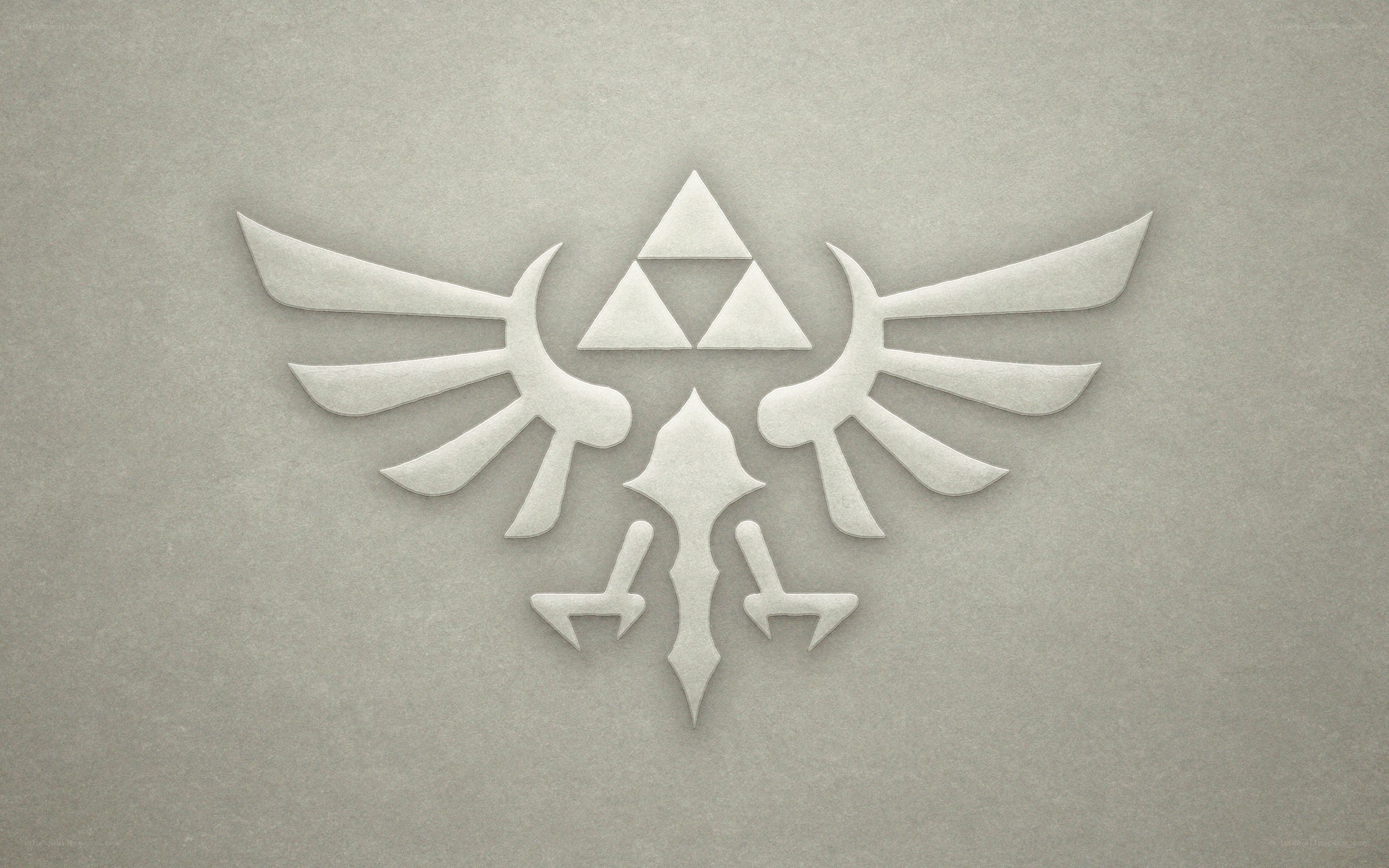 Triforce symbol with wings
