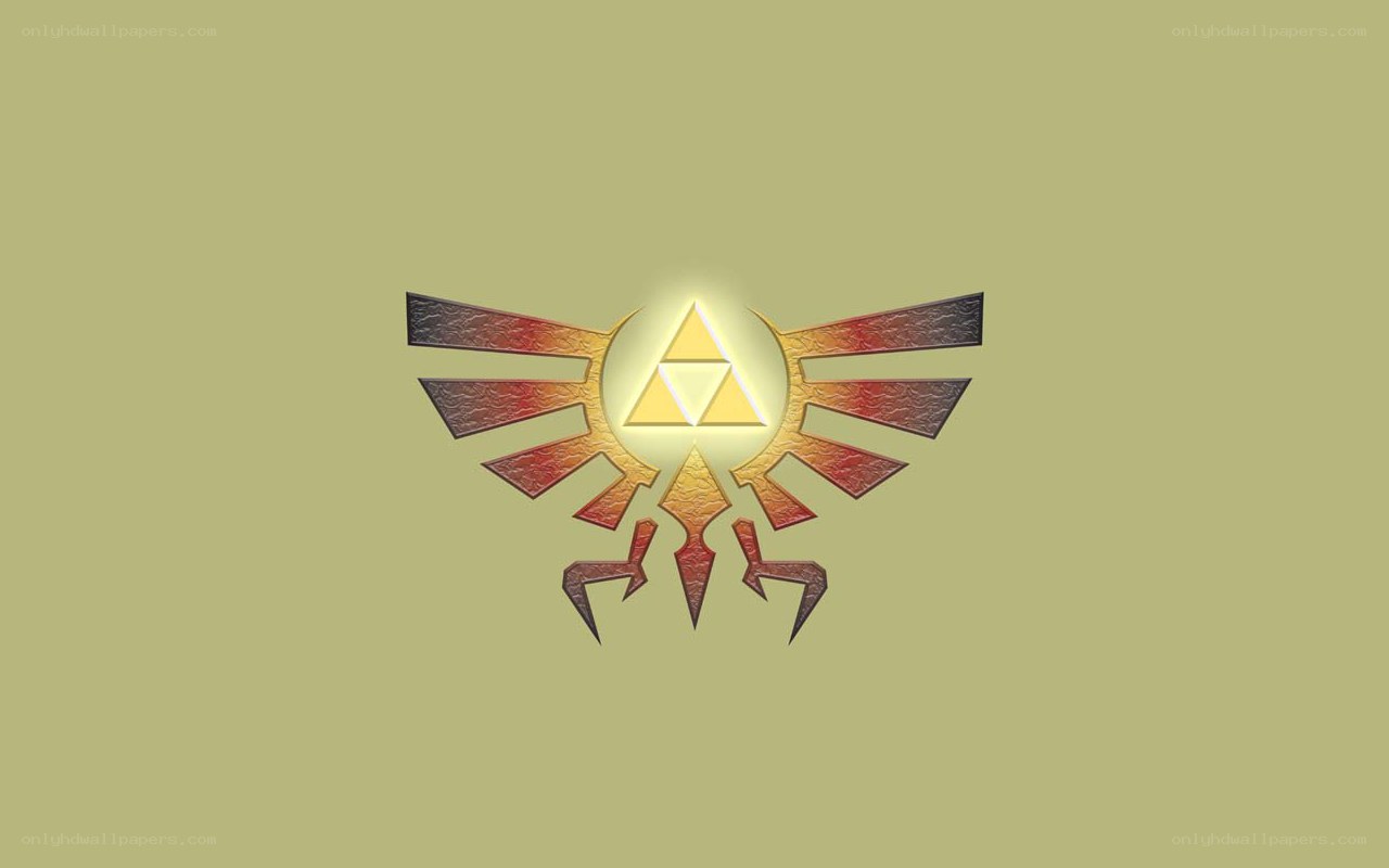 Triforce symbol with wings
