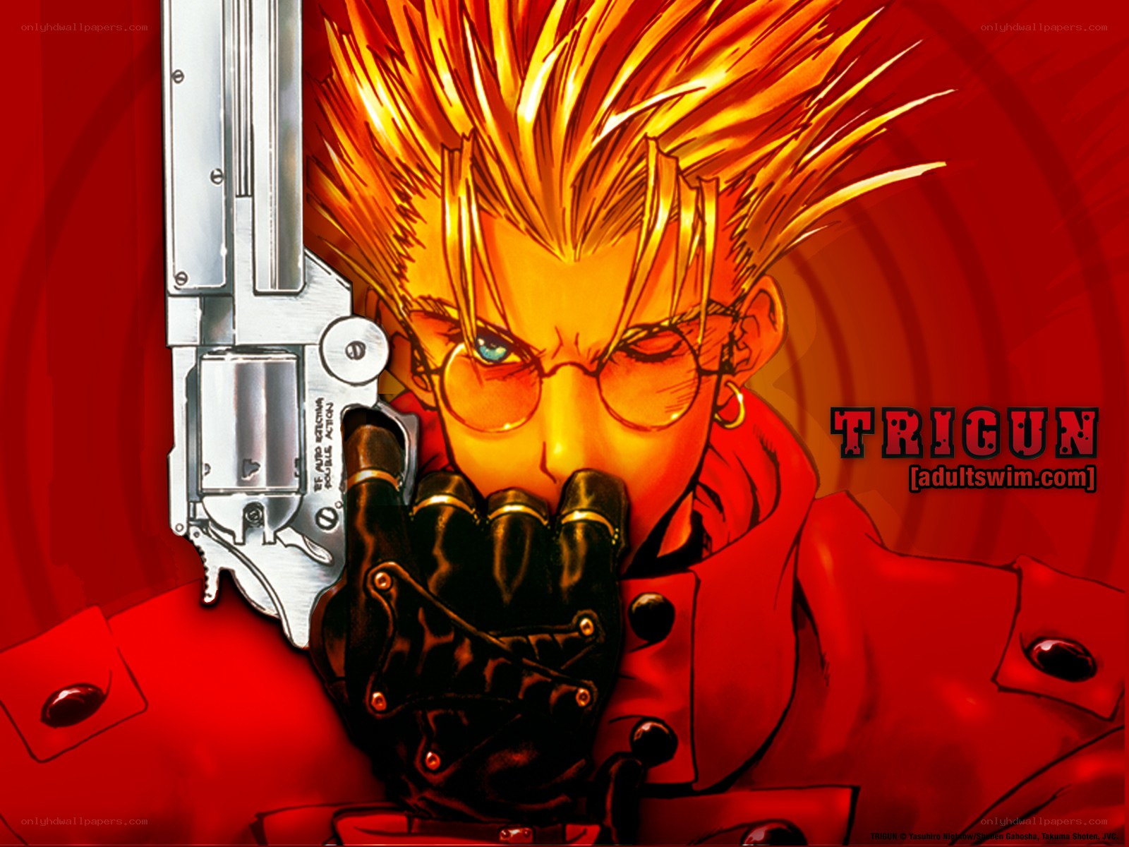 Trigun character with revolver