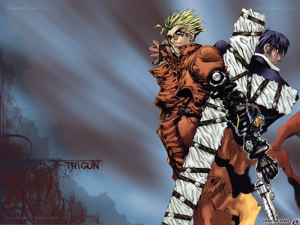 Trigun characters in action