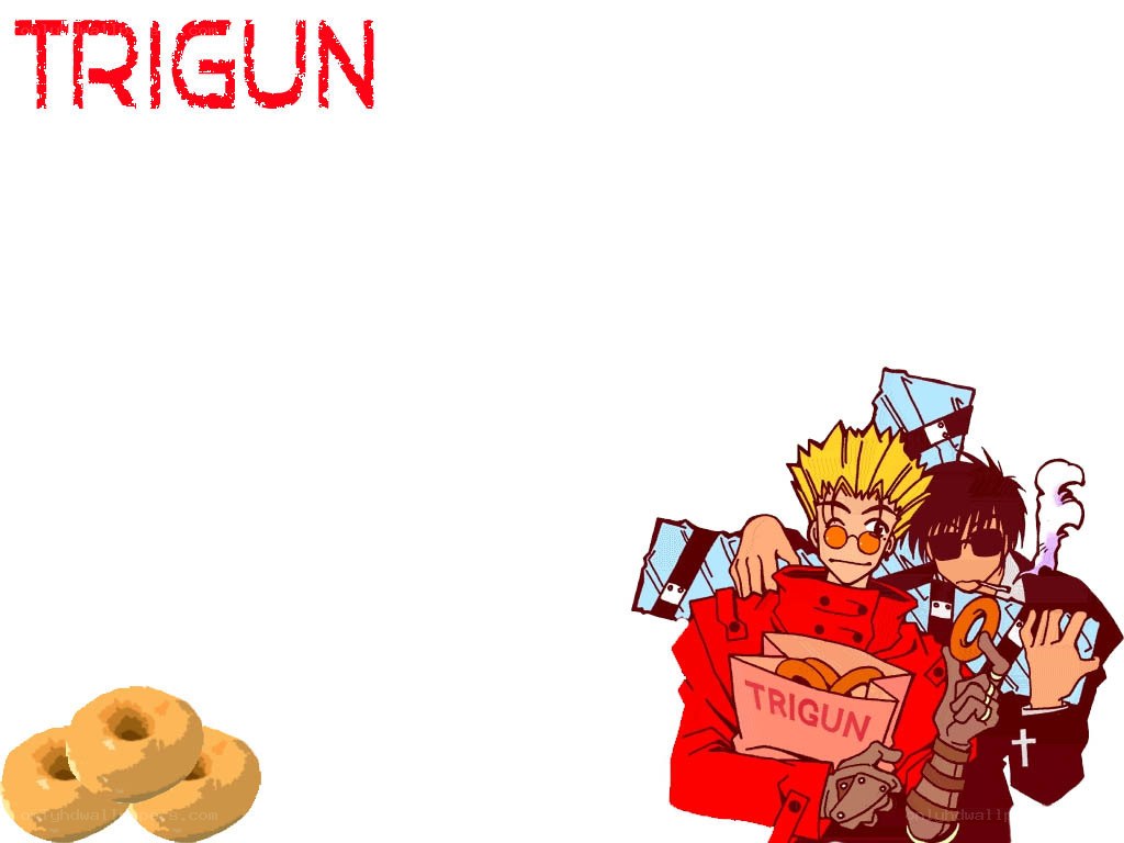 Trigun characters with donuts