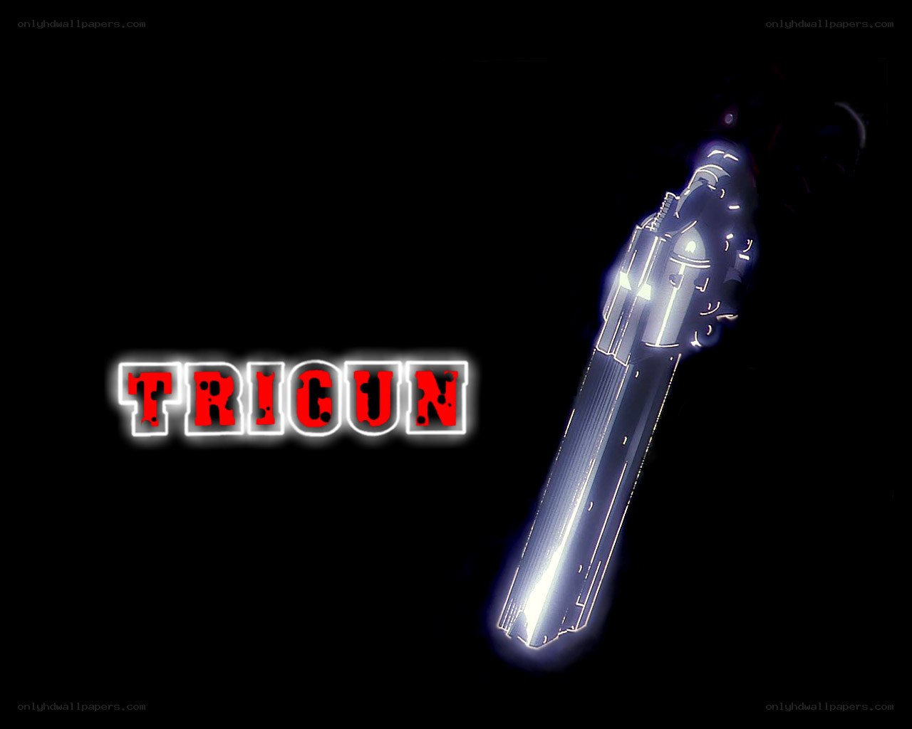 Trigun logo with gun