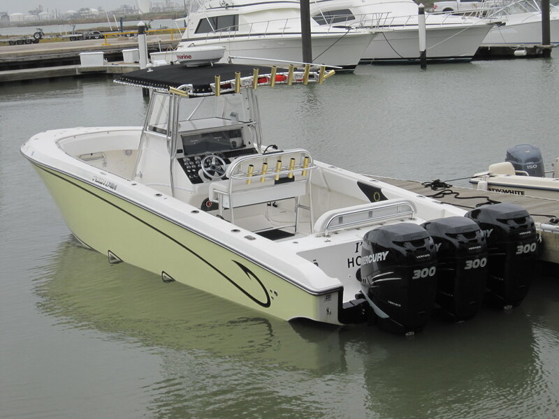 Triple Outboard Boat