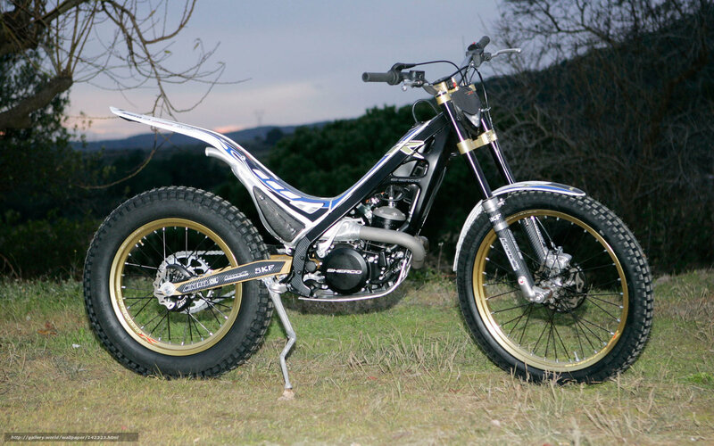 Triton trial motorcycle