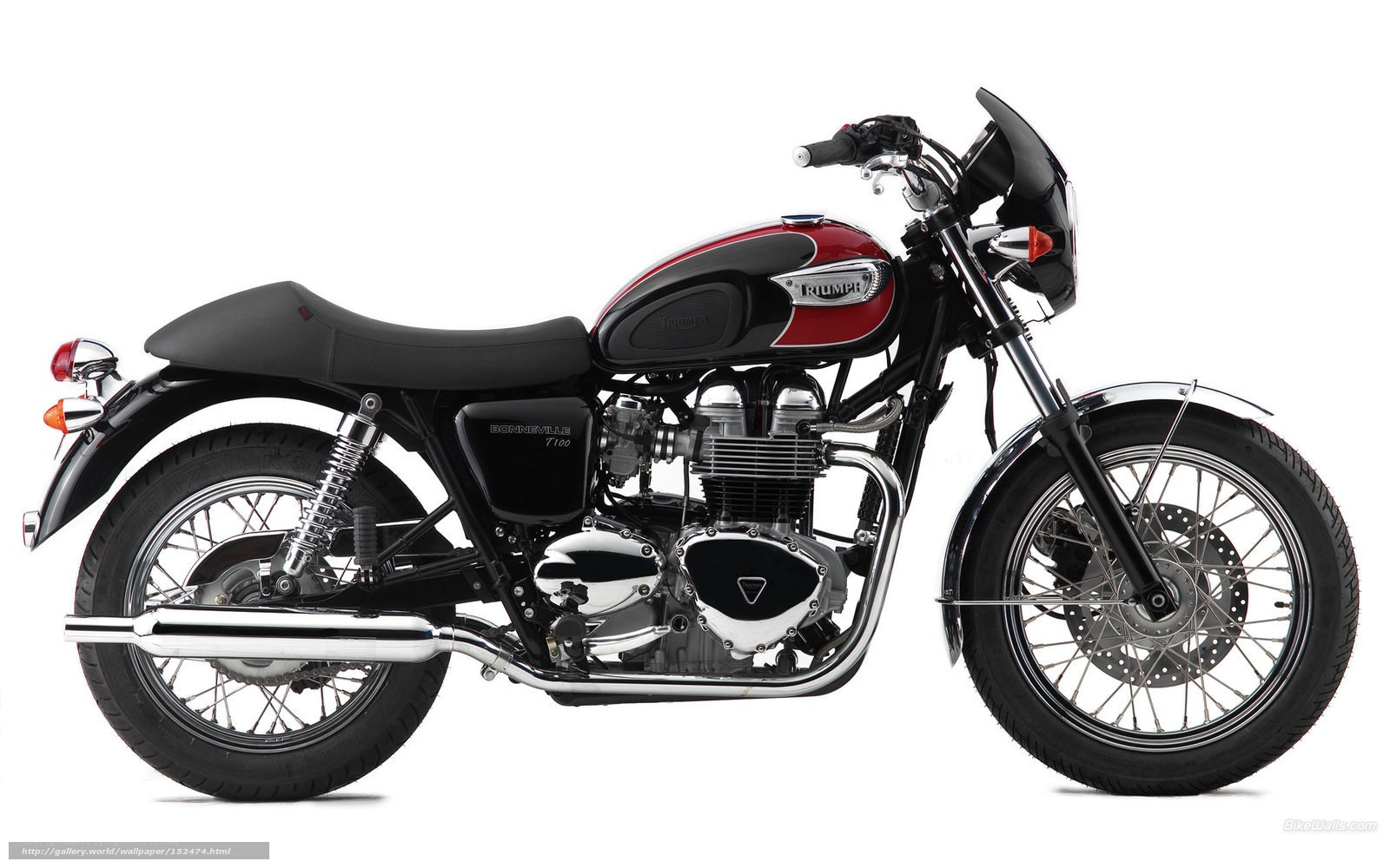 Triumph Bonneville T100 motorcycle