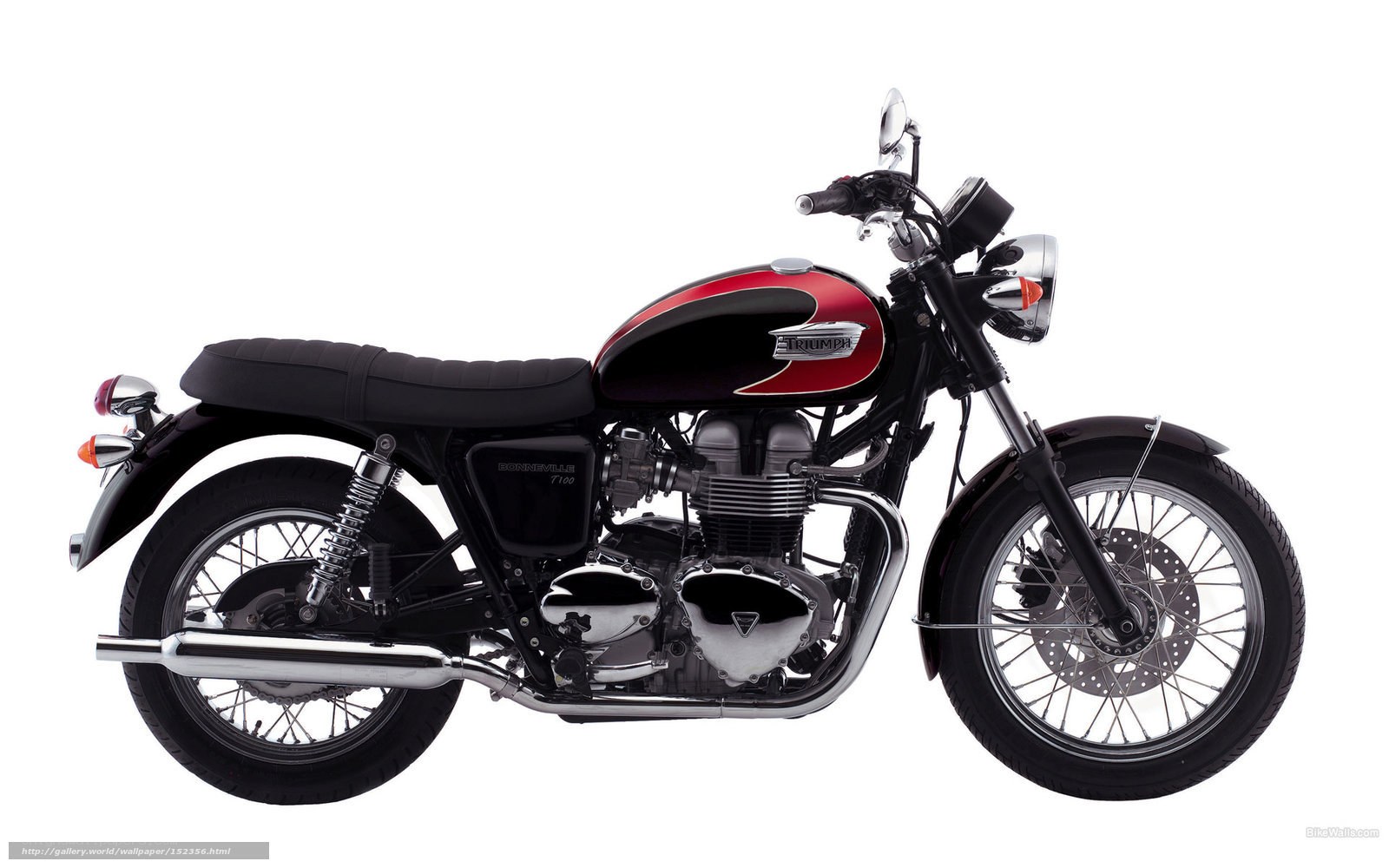 Triumph Bonneville T100 motorcycle