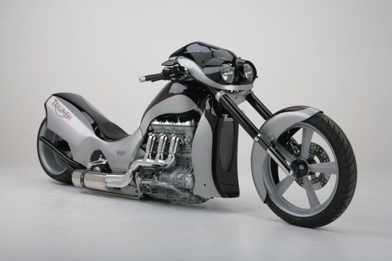 Triumph custom chopper motorcycle