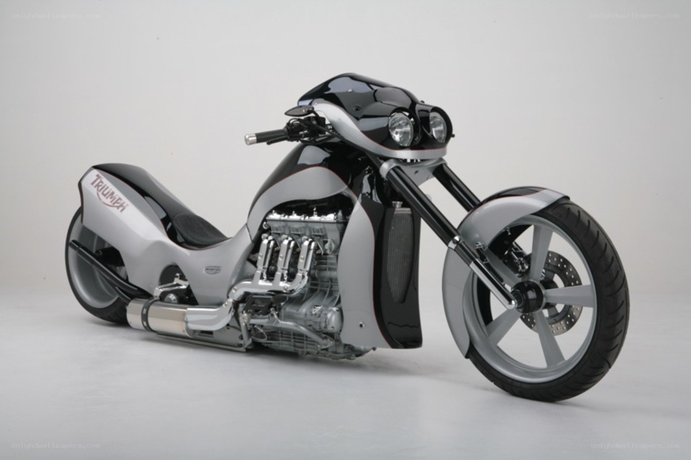 Triumph custom chopper motorcycle