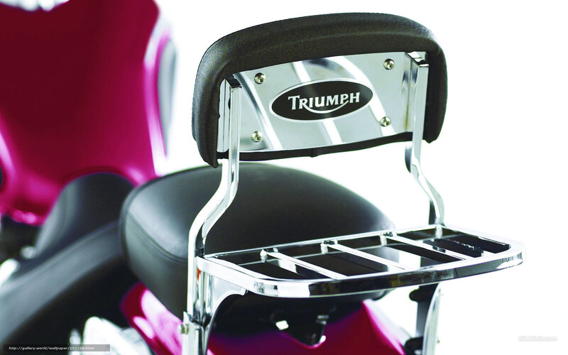 Triumph motorcycle backrest