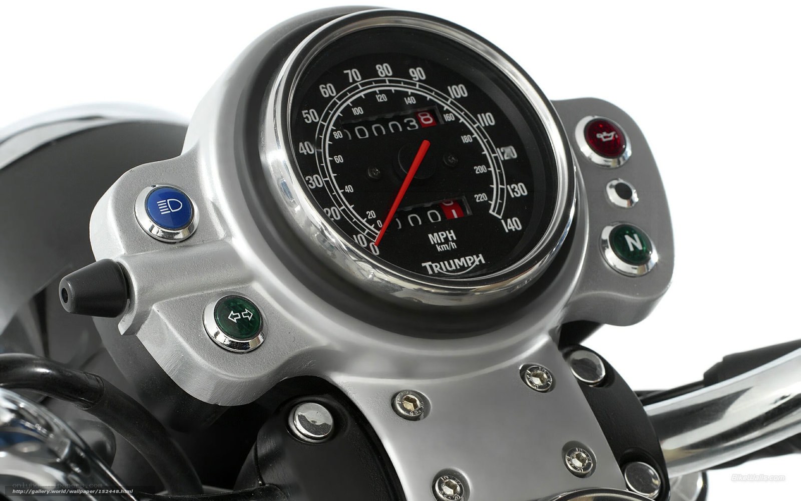 Triumph motorcycle dashboard