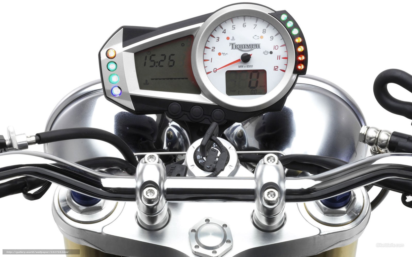Triumph motorcycle dashboard
