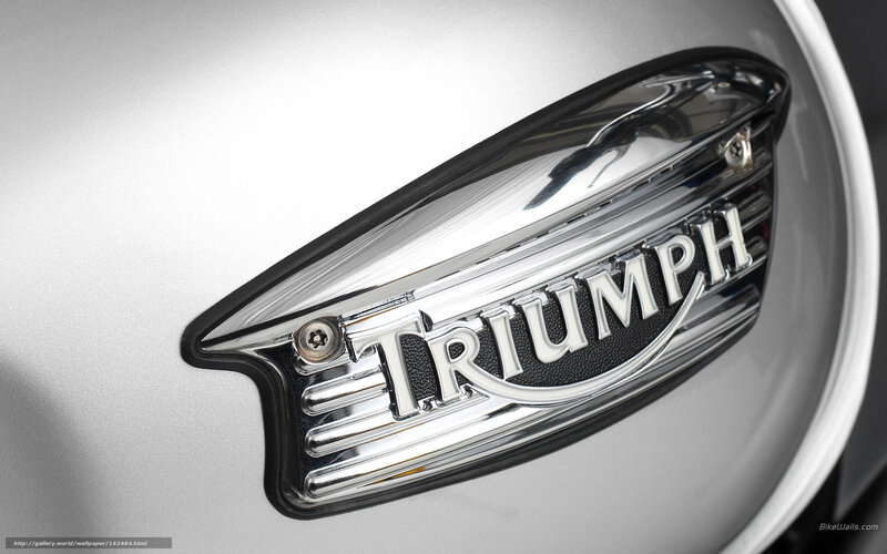 Triumph Motorcycle Emblem — Silver