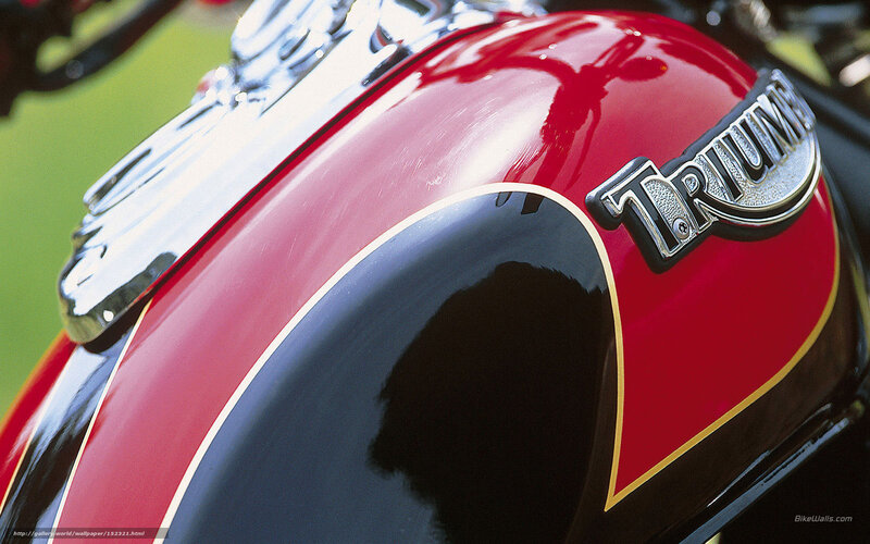 Triumph Motorcycle Fuel Tank — Red