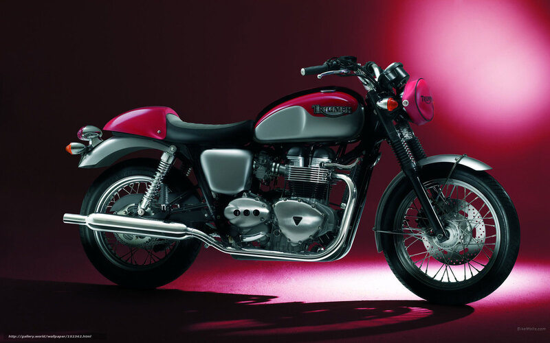 Triumph motorcycle in studio