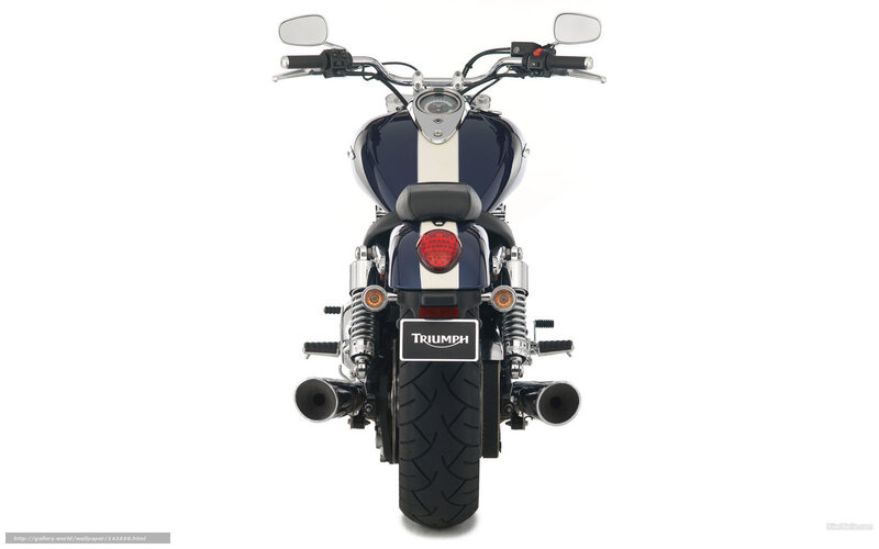 Triumph motorcycle rear view