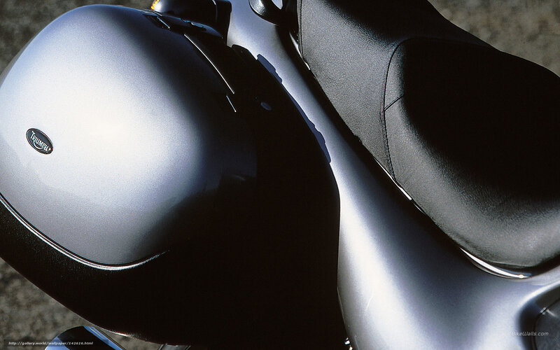 Triumph motorcycle seat detail