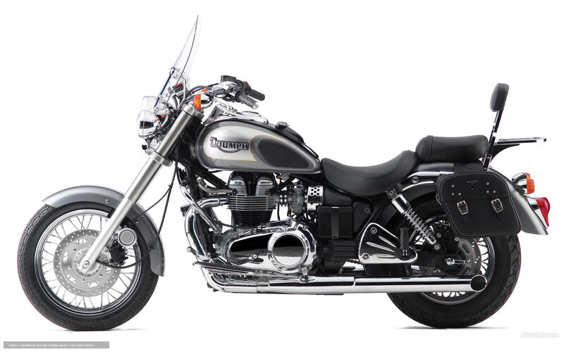 Triumph motorcycle side profile