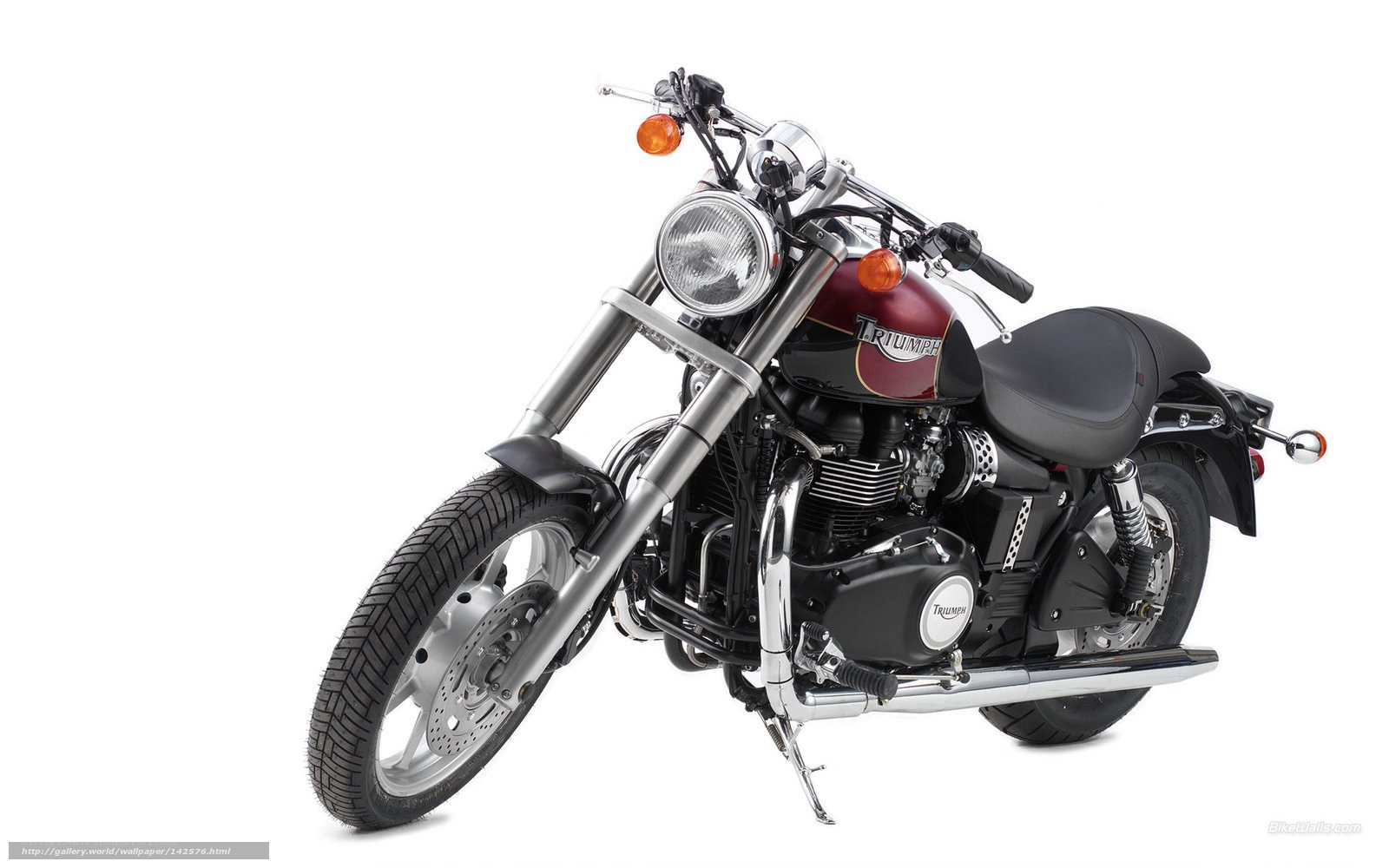 Triumph motorcycle studio shot