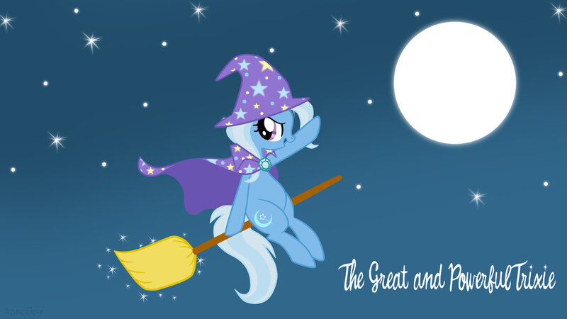 Trixie the witch flying