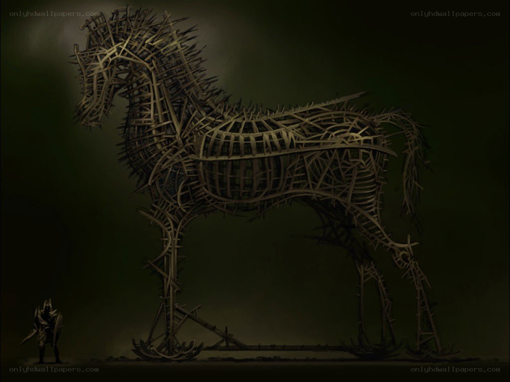 Trojan Horse sculpture