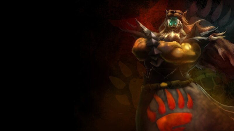 Troll character with glowing eyes