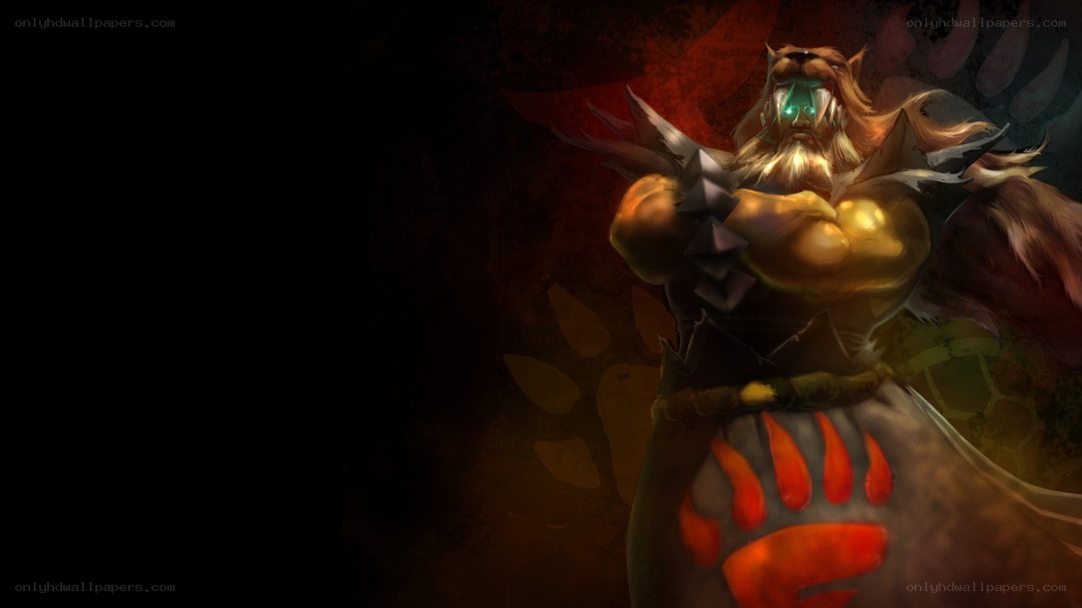 Troll character with glowing eyes