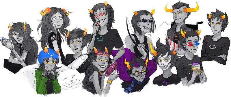 Troll characters from Homestuck