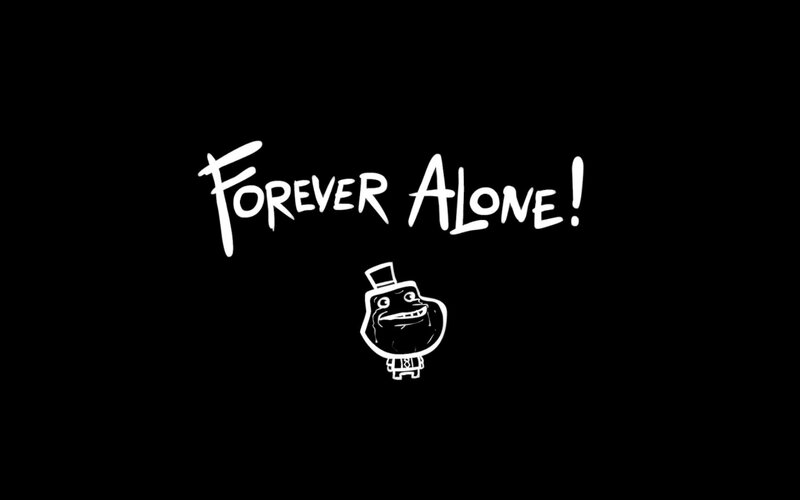 Troll Face Character — Black, Humorous