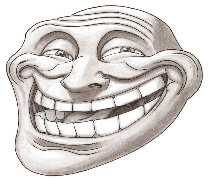 troll face drawing