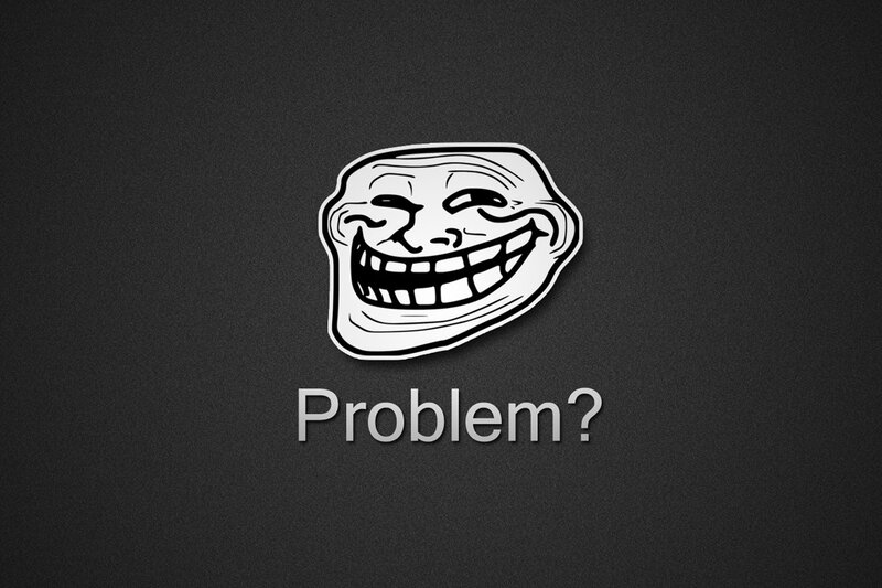 Troll Face Meme — Black, Sarcastic, Illustration