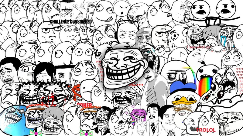 Troll Face Meme Collage