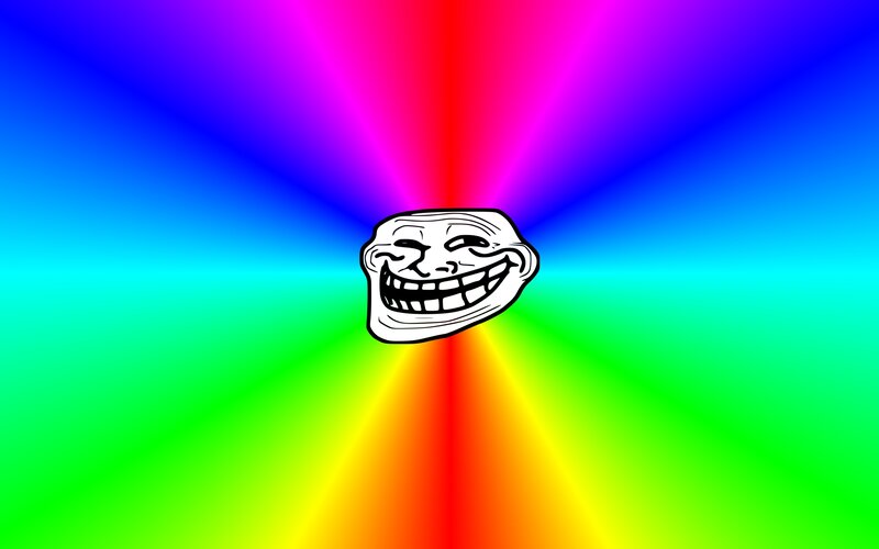 Troll Face Meme — Green
