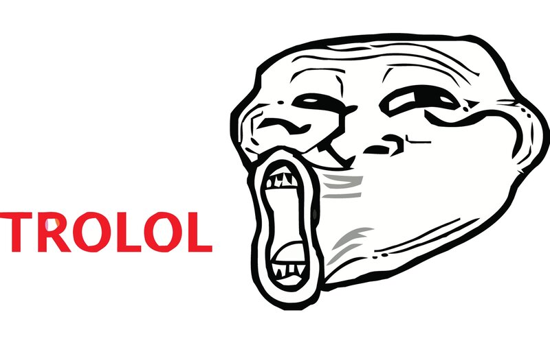 Troll Face Meme — Red
