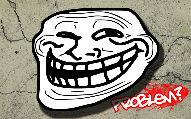 Troll Face Meme — White