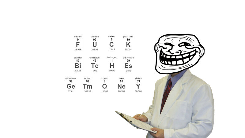 Troll Face Scientist Meme