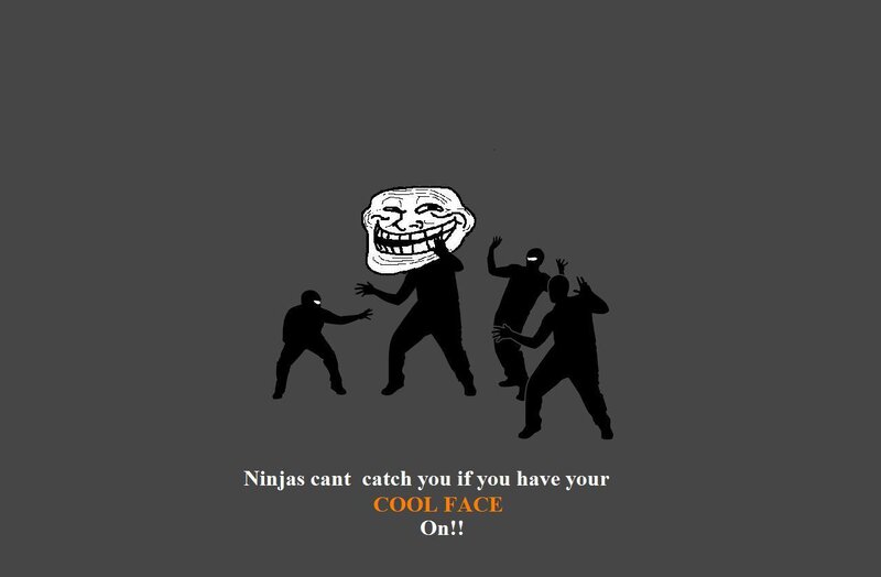 troll face vs ninjas